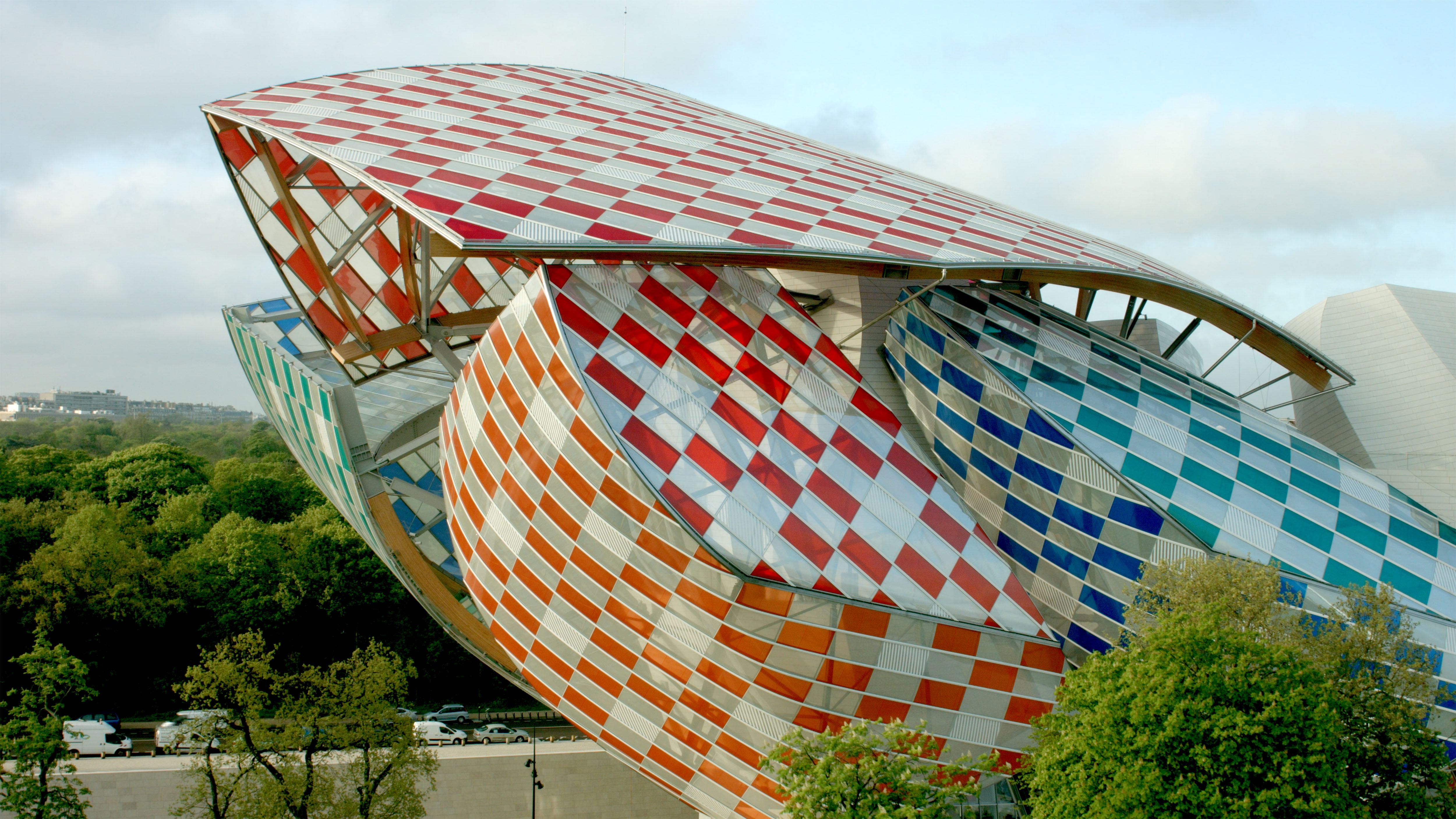 Daniel Buren, l'observatoire de la Lumière, Fondation Louis Vuitton